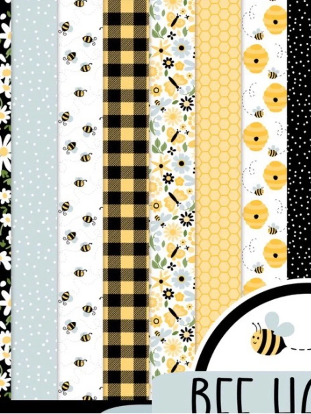 Echo Park Paper-Bee Happy Collection Kit 12x12” Paper & Sticker Sheet